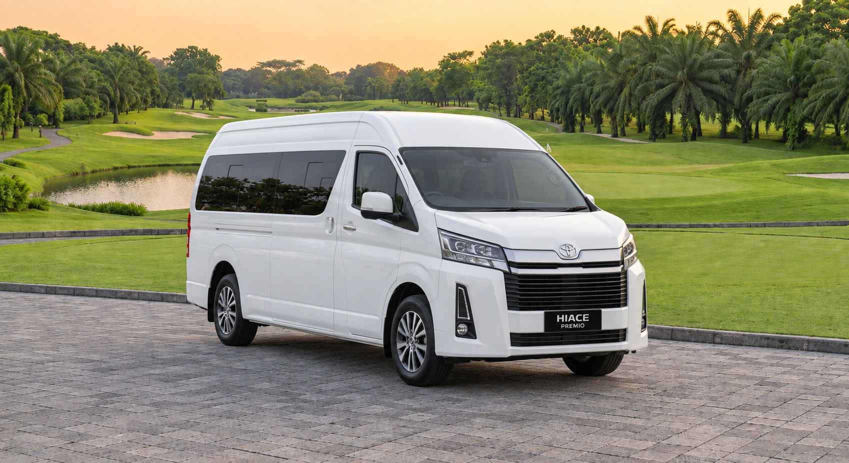 Toyota Hiace Premio silver premium, minibus mewah untuk perjalanan nyaman rombongan
